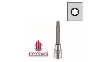 Καρυδάκια CrMV 1/2'' με μύτη Torx μακριά 100mm 1207103*1