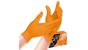 Γάντια νιτριλίου πορτοκαλί Large Biosoft N85 610224-L