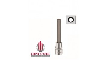 Καρυδάκια 1/2'' με μύτη Άλεν CrV Μακριά 100mm 1207102*