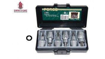 Σετ Κασετίνα Καρυδάκια  Torx  1/2''   Force 4062