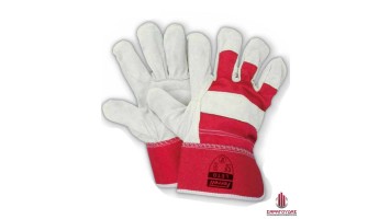 Gloves with leather palm and finger Leto 610202