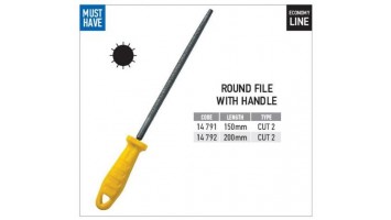 Round file with handle 6'' & 8'' FF Group 1479*