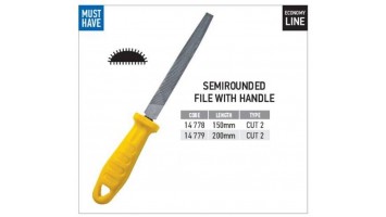 Semirounded file with handle 6'' & 8'' FF Group 1477*