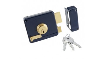 Rim lock with striking plate 96250 Domus