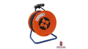 Cable reel 4 schuko with cable 3x1,5mm²  33m 22233