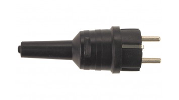 Schuko plug male PVC 640204
