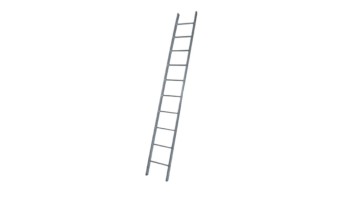 Heavy duty aluminium ladder Single 66011*